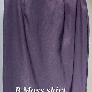 Tailor B. Moss Deep Purple Pencil Skirt